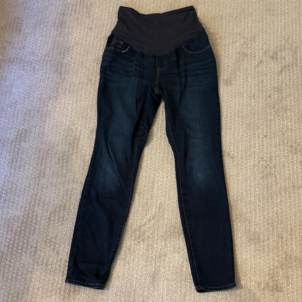 Women's Dark Blue Maternity Jeans